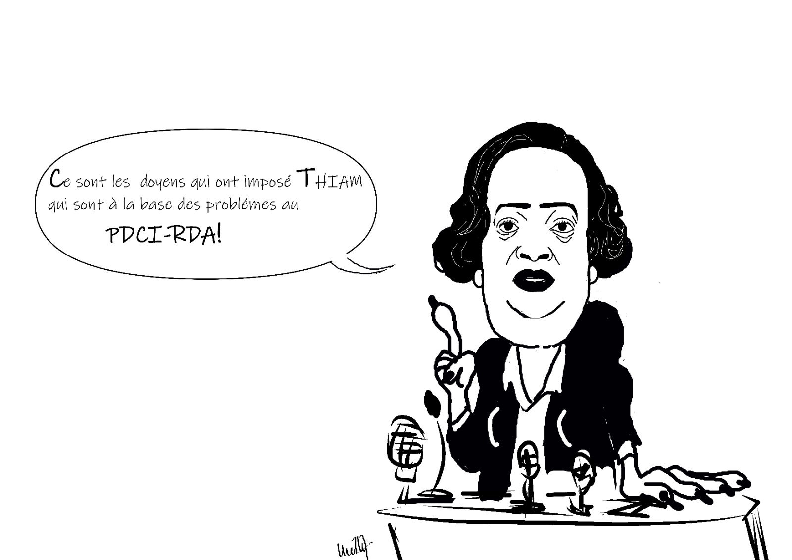 Crise au PDCI : Valérie Yapo veut la tête de Thiam !