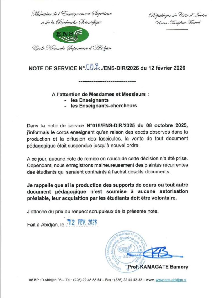 le communiqué qui révèle le mmalaise