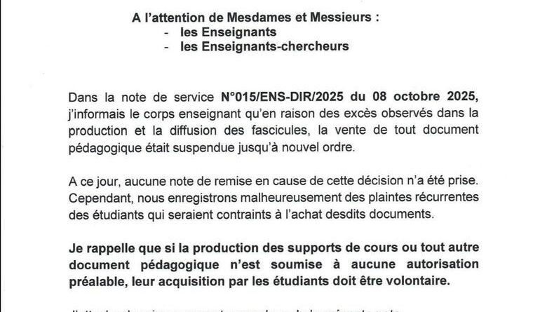 le communiqué qui révèle le mmalaise
