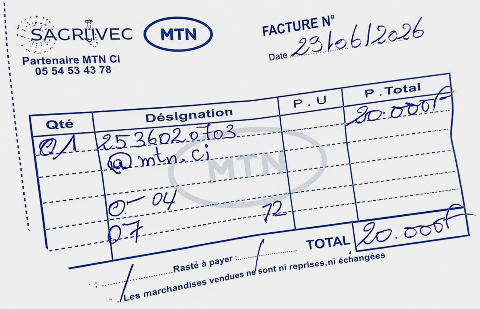 Anyama résidentiel : MTN vend la fibre… là où elle ne passe pas !