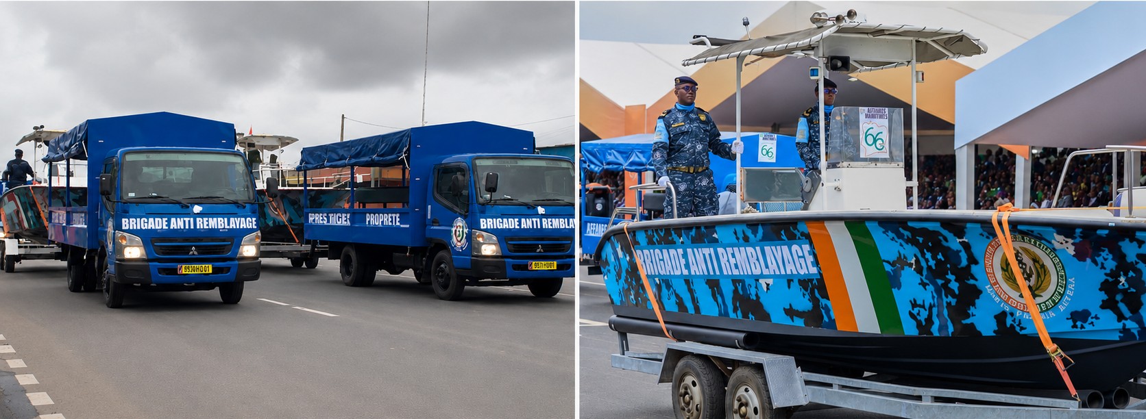 Défilé motorisé de la brigade de lutte contre le remblayage anarchique : Ouattara n’y a vu que du feu